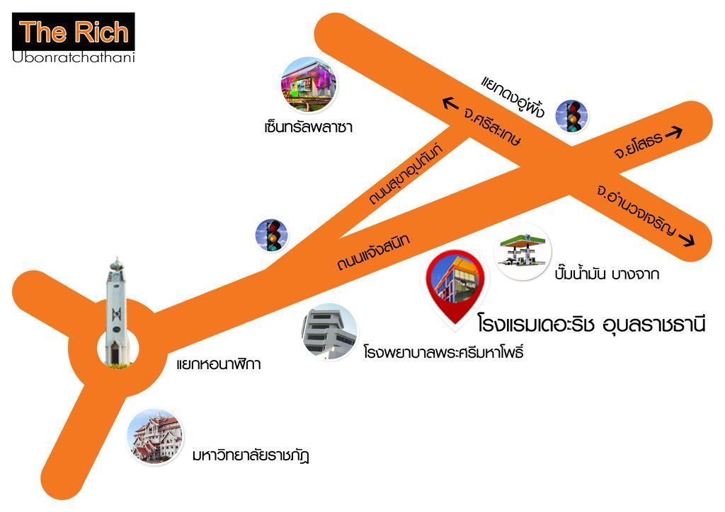 The Rich Hotel Ubonratchathani Ubon Ratchathani Exterior photo
